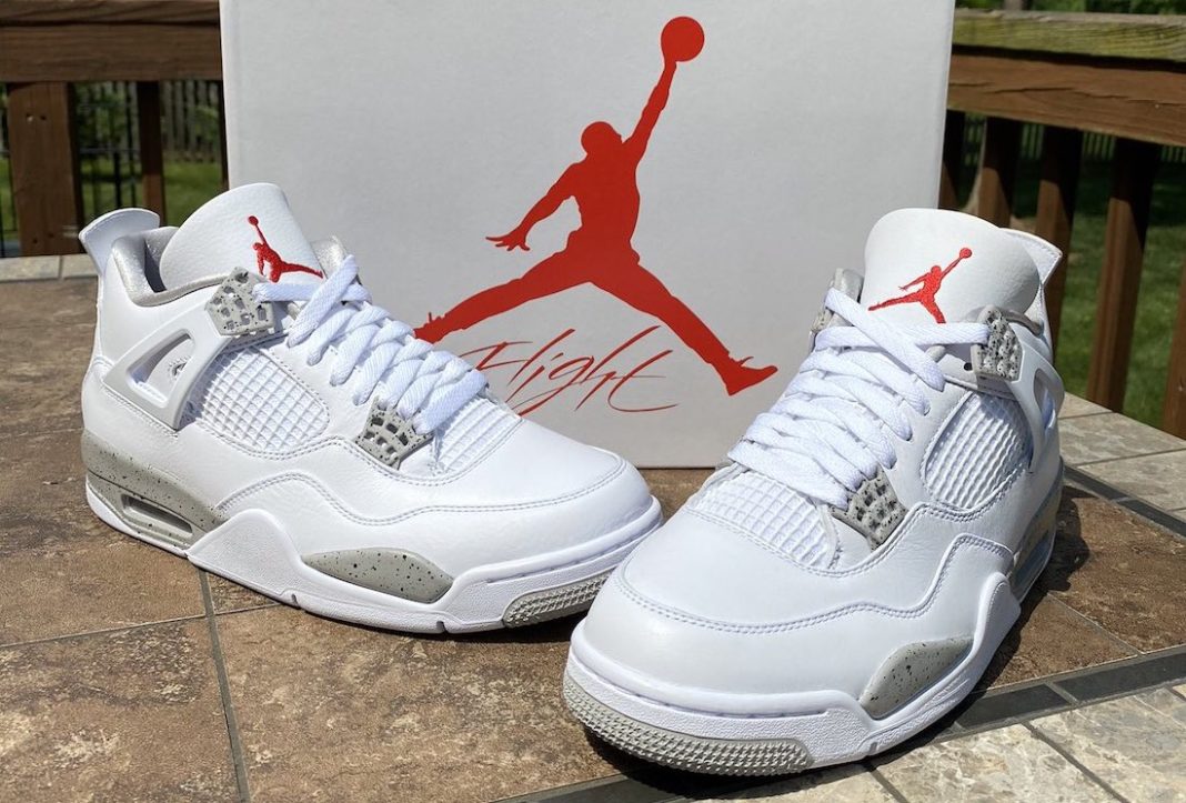 Jordan retro 4 White oreo (A LA MANO)