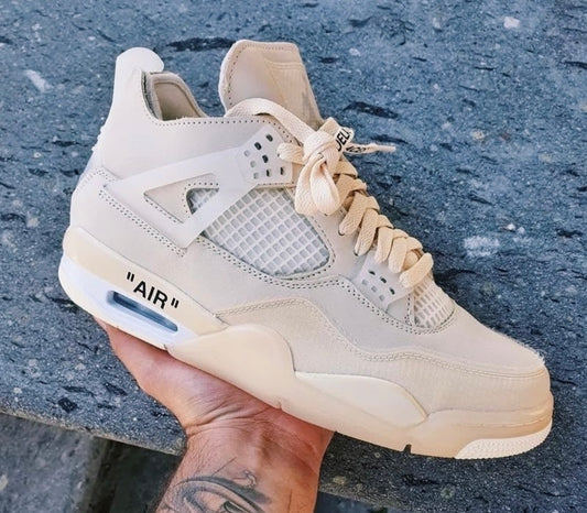 Jordan retro 4 Off White Sail (A LA MANO)