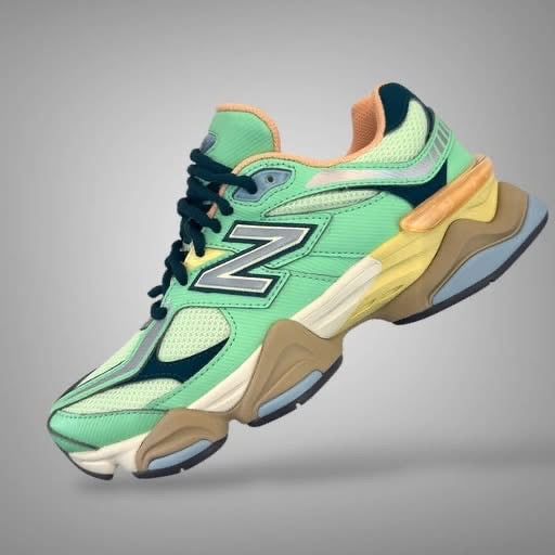 New Balance 9060 green peach Brown (POR PEDIDOS)